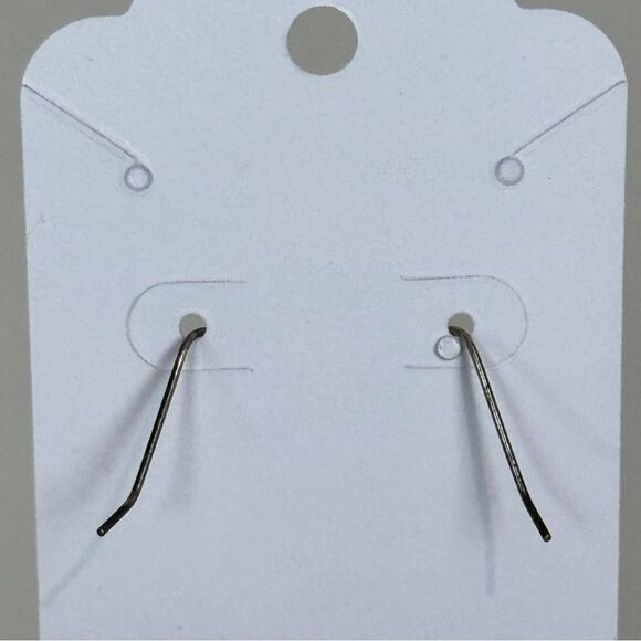 Silver Turquoise Heart Wing Drop Earrings - Picture 3 of 4